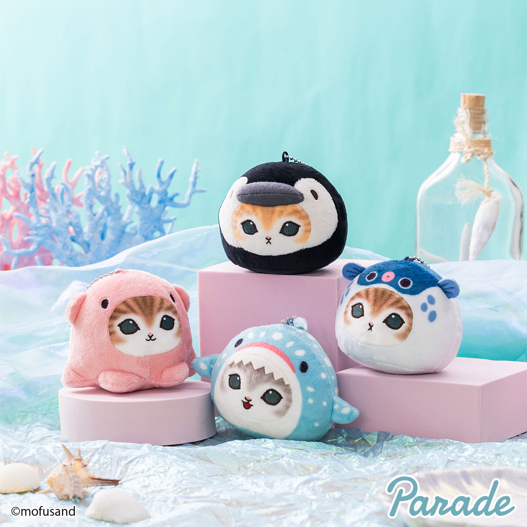 【娃娃機1月景品】mofusand 海の生き物にゃんおかおマスコット