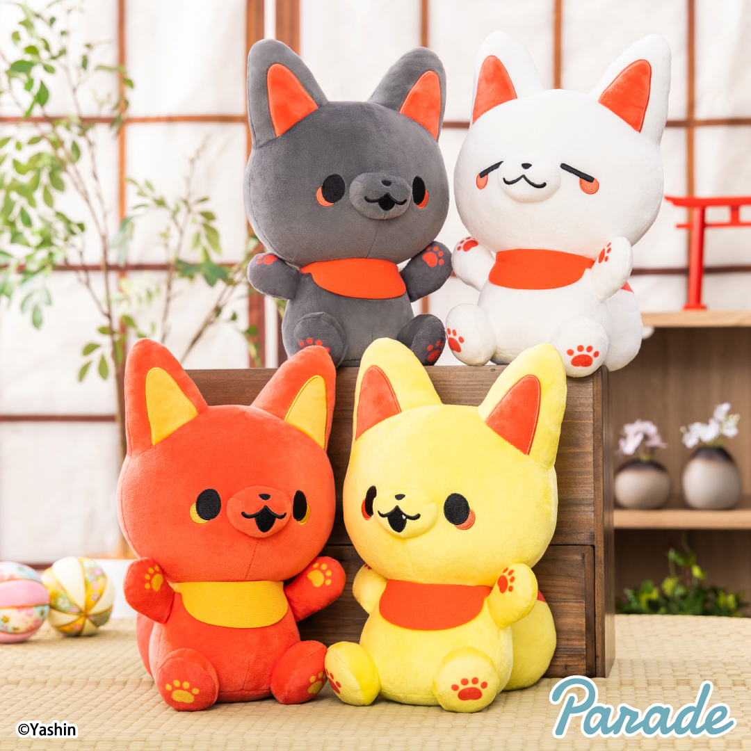 【娃娃機5月景品】かみさまキツネとサラリーマン BIGぬいぐるみ