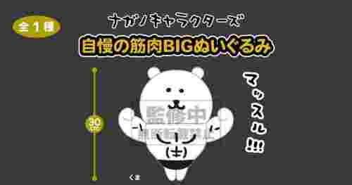 【5月景品計劃】PE250508 ナガノキャラクターズ 自慢の筋肉BIGぬいぐるみ